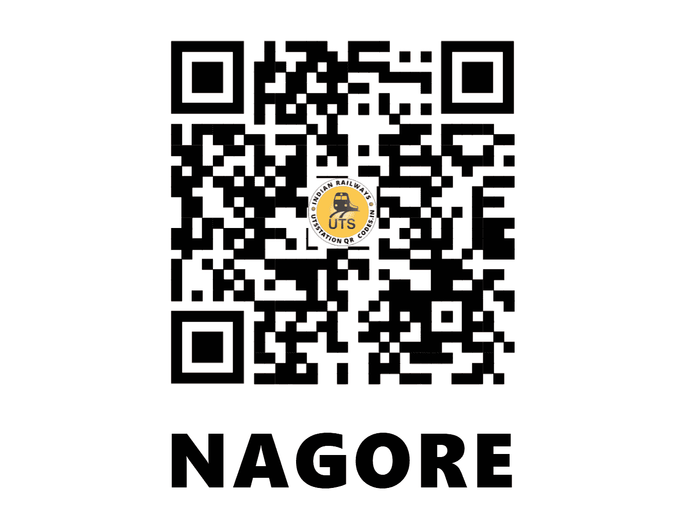 UTS QR Code for NAGORE - NCR (SR - TAMIL NADU)